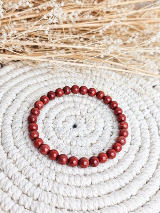 Bracelet Jaspe rouge