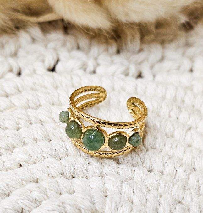 Bague Aventurine verte