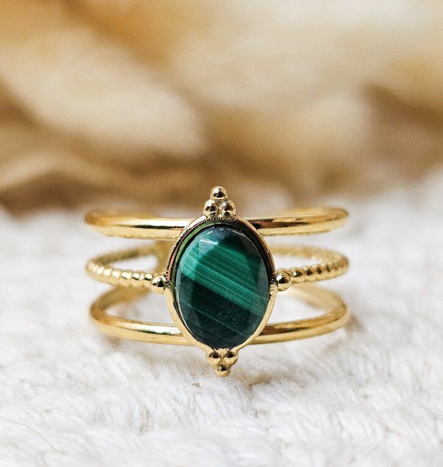 Bague Malachite