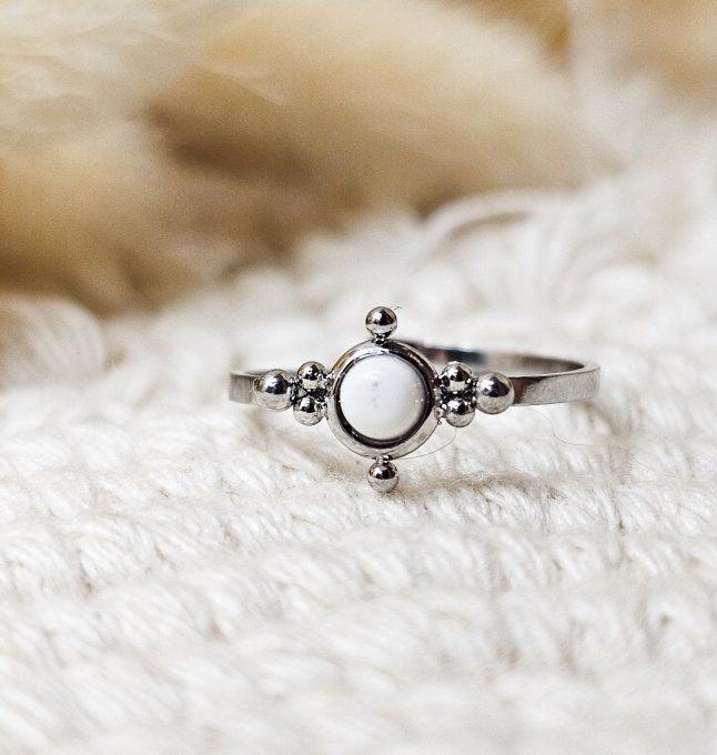 Bague Howlite