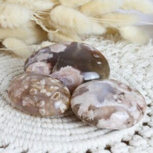 Galet Agate fleur de cerisier