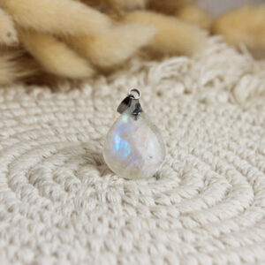 Pendentif labradorite blanche
