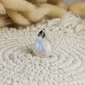 Pendentif labradorite blanche