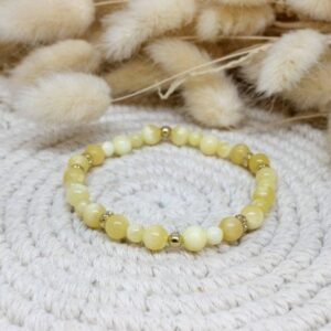Bracelet Calcite jaune - Spontanéité & Concrétisation
