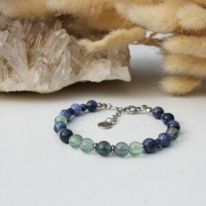 Bracelet Fluorite et Sodalite
