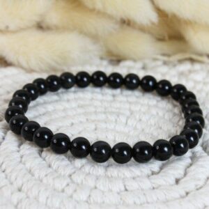 Bracelet Obsidienne doré
