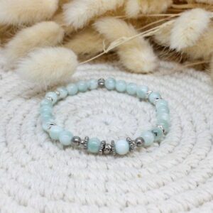 Bracelet Pierre de lune verte