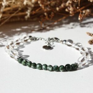 Bracelet Séraphinite et Cristal