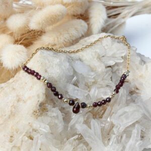 Collier en Grenat