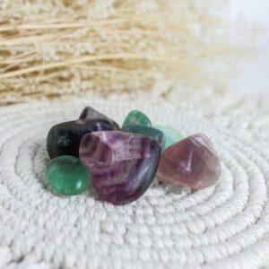 Pierre roulée Fluorite multicolore