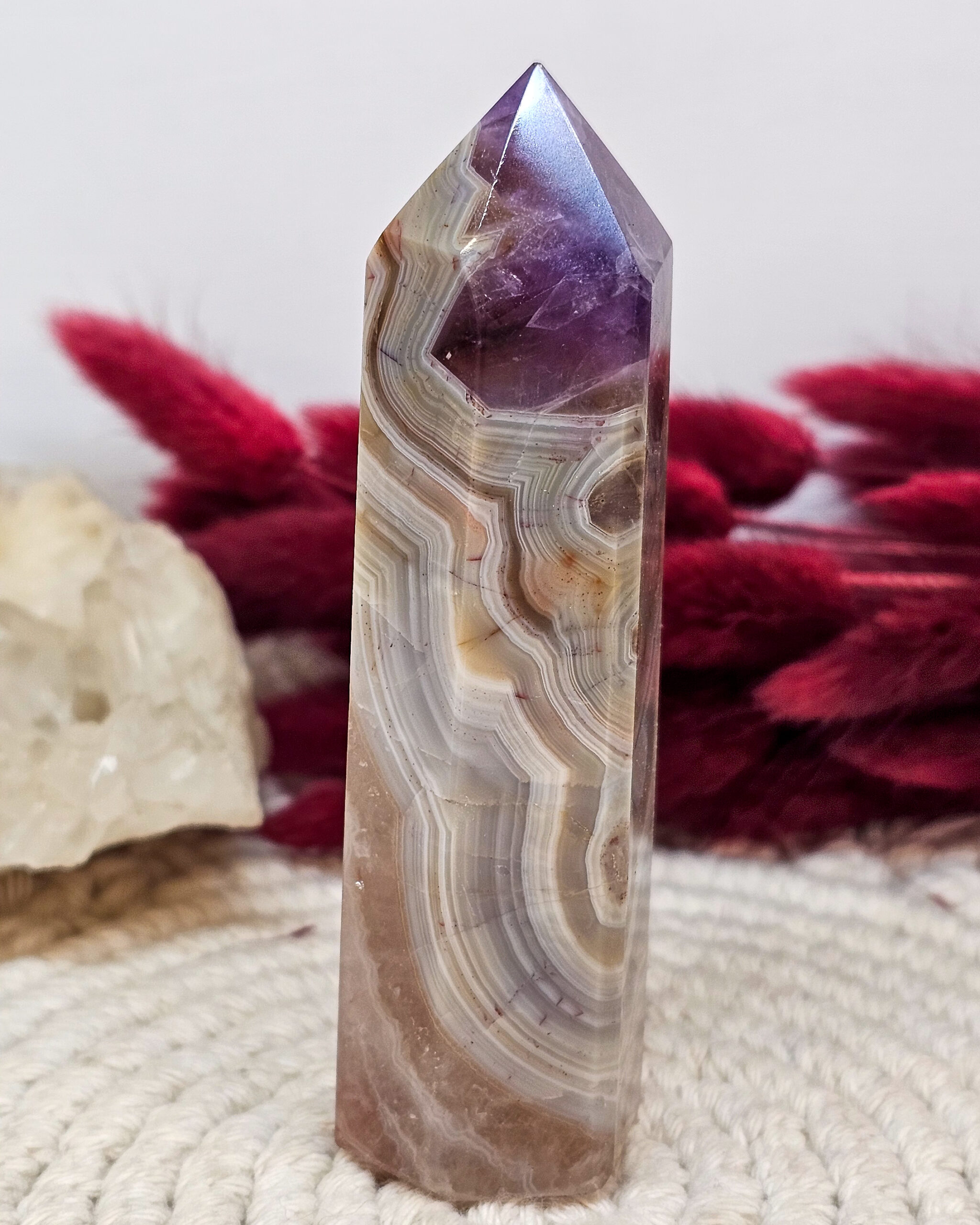 Pointe d’Améthyste avec Agate – Image 3